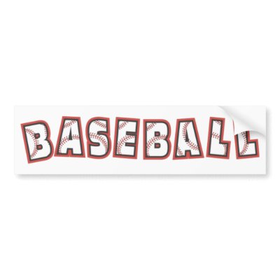baseball bumper stickers by pacificsportsgifts