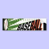 BaseBall Bumper Sticker bumper stickers