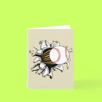Baseball burst notecards by sports_tshirts Baseball burst notecards