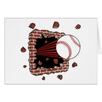 Baseball Burster Greeting Card