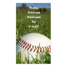 Baseball business card
