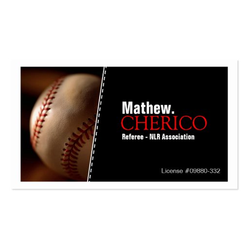 Baseball Business Cards Zazzle