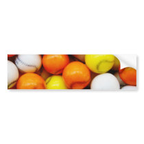 Baseball Candy Bumper Sticker