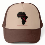 Baseball Cap    Africa Map- Blood hats