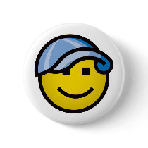 Baseball Cap Smilie - Blue buttons by visualnewbie Baseball Cap Smilie - Blue buttons
