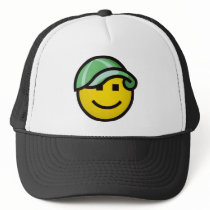 Baseball Cap Smilie - Green hats