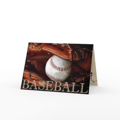 BASEBALL  GREETING CARD by GreetingsCards