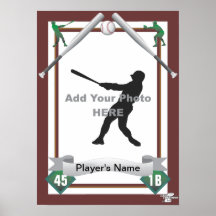 Baseball Card Style Print