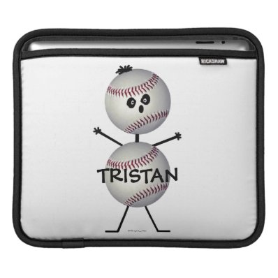 Baseball Cartoon Sleeve For iPads