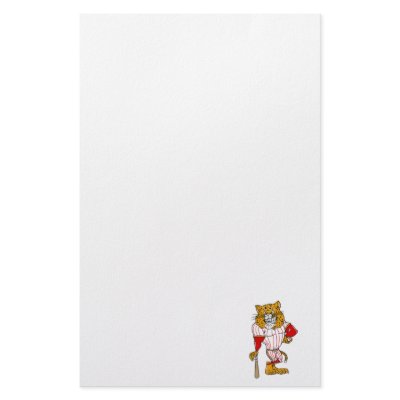 Baseball Cat Stationery Paper by justsports