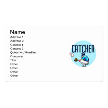 Baseball Catcher T-shirts and Gifts Business Card