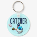 Baseball Catcher T-shirts and Gifts keychains by sport_shop Baseball Catcher T-shirts and Gifts keychains