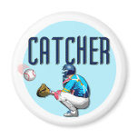 Baseball Catcher T-shirts and Gifts Refrigerator Magnets