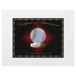 Baseball Certificate of Achievement flyers