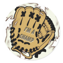 Baseball Champ Sticker