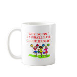 BASEBALL cheerleader joke Coffee Mug