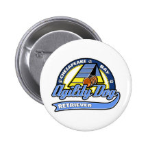 Baseball Chesapeake Bay Retriever Agility Pinback Button