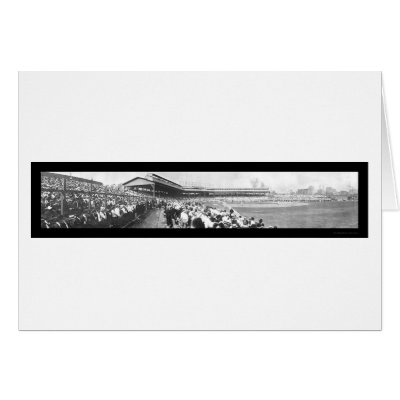 Baseball Chicago Pitt Photo 1908 Greeting Card by lc_panoramicphotos