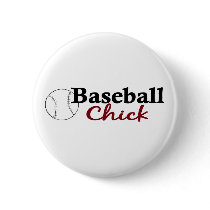 Baseball Chick buttons by worldsfair Baseball Chick buttons