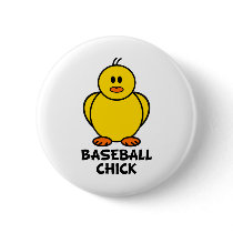 Baseball Chick buttons by chicktshirts8 Baseball Chick buttons