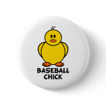 Baseball Chick Pin