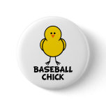 Baseball Chick Pin