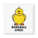 Baseball Chick magnets by chicktshirts8 Baseball Chick magnets