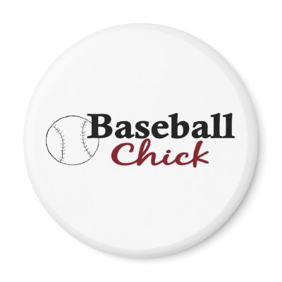 Baseball Chick Magnet by worldsfair