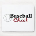 Baseball Chick mousepads