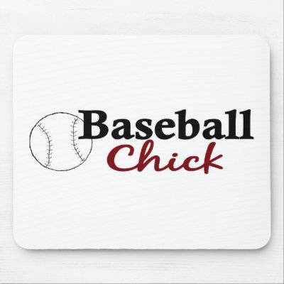 Baseball Chick Mouse Mats by worldsfair