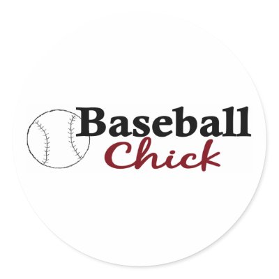 Baseball Chick Stickers by worldsfair