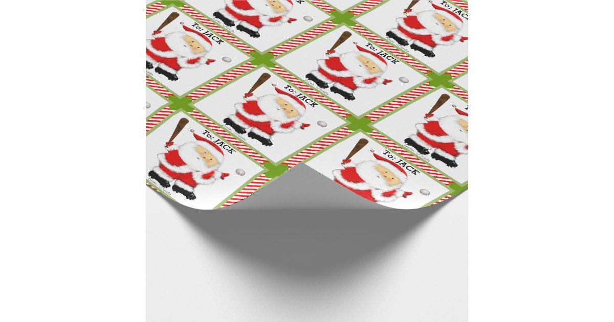 baseball christmas gift wrap zazzle baseball christmas gift wrap zazzle