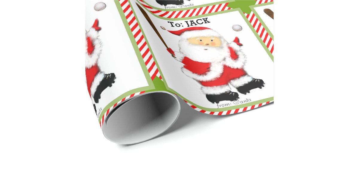 baseball christmas gift wrap zazzle baseball christmas gift wrap zazzle