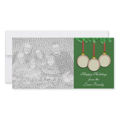 Baseball Christmas Photo Card by RedRider08