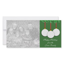 Baseball Christmas Photo Card photo cards