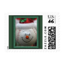 Baseball Christmas Stamp