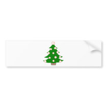 Baseball Christmas Tree Bumper Sticker