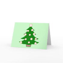 Baseball Christmas Tree cards by LushLaundry Baseball Christmas Tree cards