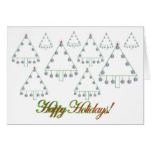Baseball Christmas Tree Farm Card