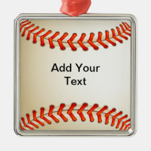 Baseball Christmas Tree Ornament
