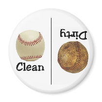 Baseball Clean Dirty Dishwasher Magnet magnets