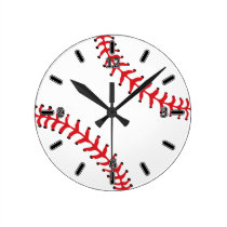 Baseball Clock (With Numbers) wall clocks