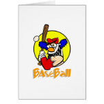 Baseball Clown Greeting Cards