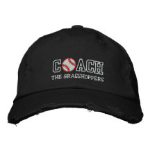 Baseball Coach "Add your team" Baseball Cap