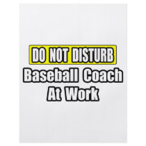 Baseball Coach At Work Flyer Design