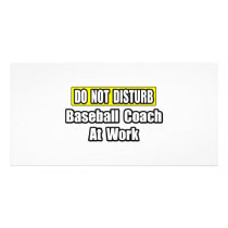 Baseball Coach At Work Photo Greeting Card
