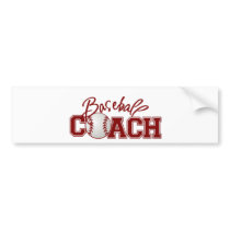 Baseball COACH bumper stickers
