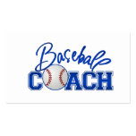 Baseball Coach Business Cards
