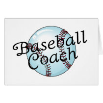 Baseball Coach cards by CelebrationZazzle Baseball Coach cards