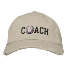 Baseball Coach embroideredhat